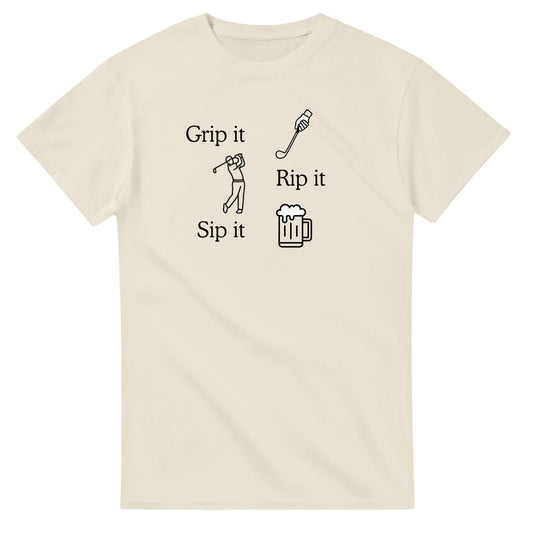 Grip it, Rip it and Sip it T shirt - 3F Golf