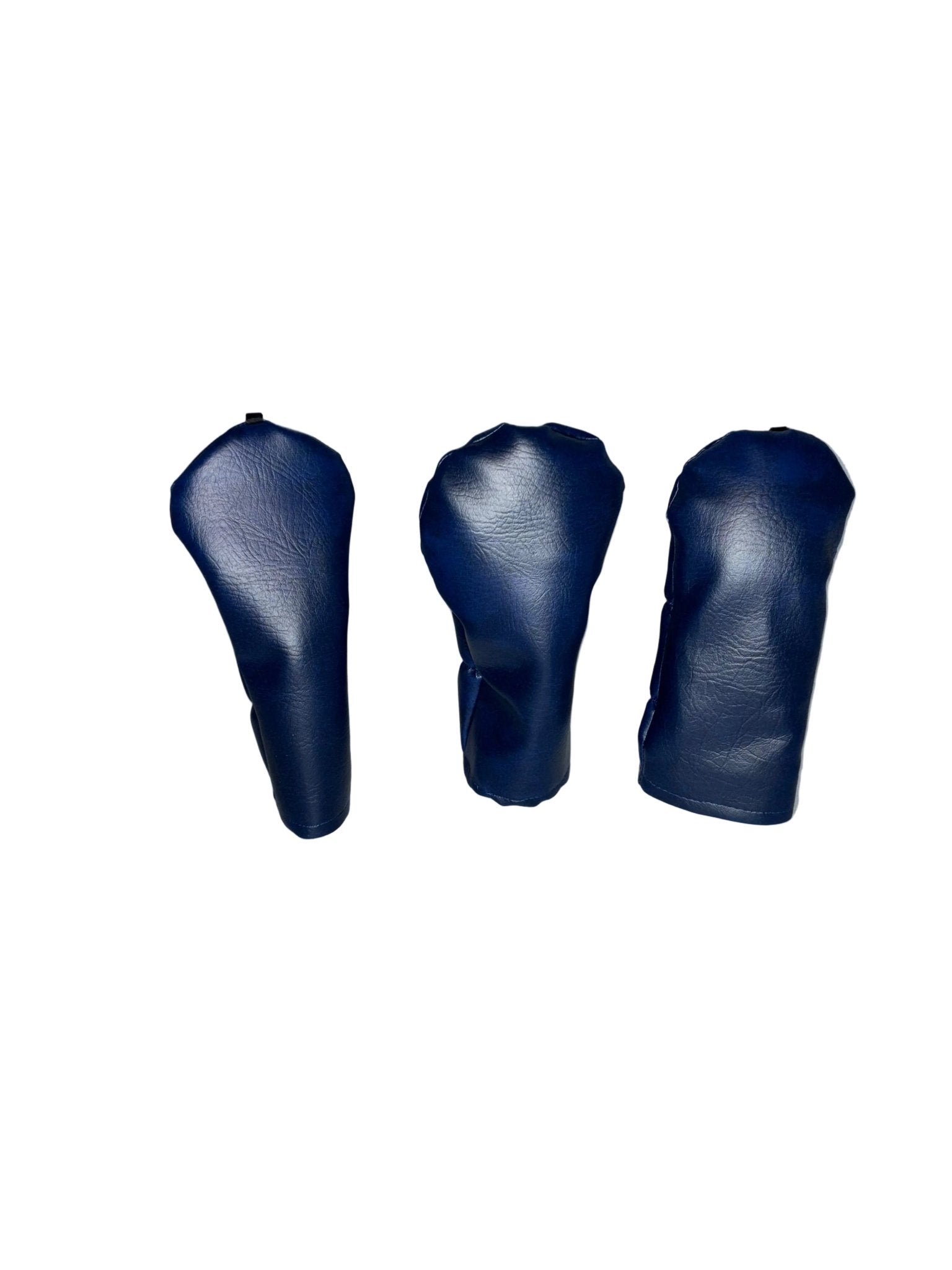 Navy Blue Faux Leather Golf Headcovers - 3F Golf