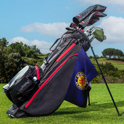 No Scotland No Party - Blue Tartan - Golf Towel - 3F Golf