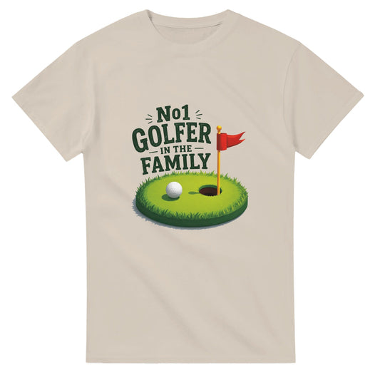 No1 Golfer In The Family | Mens T Shirt | Funny Golf Gift For Golfer | Father's Day Birthday Present | Gift For Dad Brother Son - 3F Golf