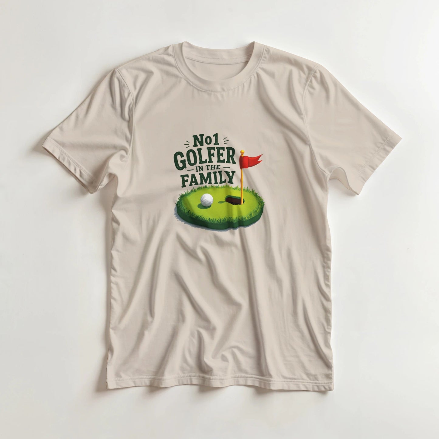 No1 Golfer In The Family | Mens T Shirt | Funny Golf Gift For Golfer | Father's Day Birthday Present | Gift For Dad Brother Son - 3F Golf