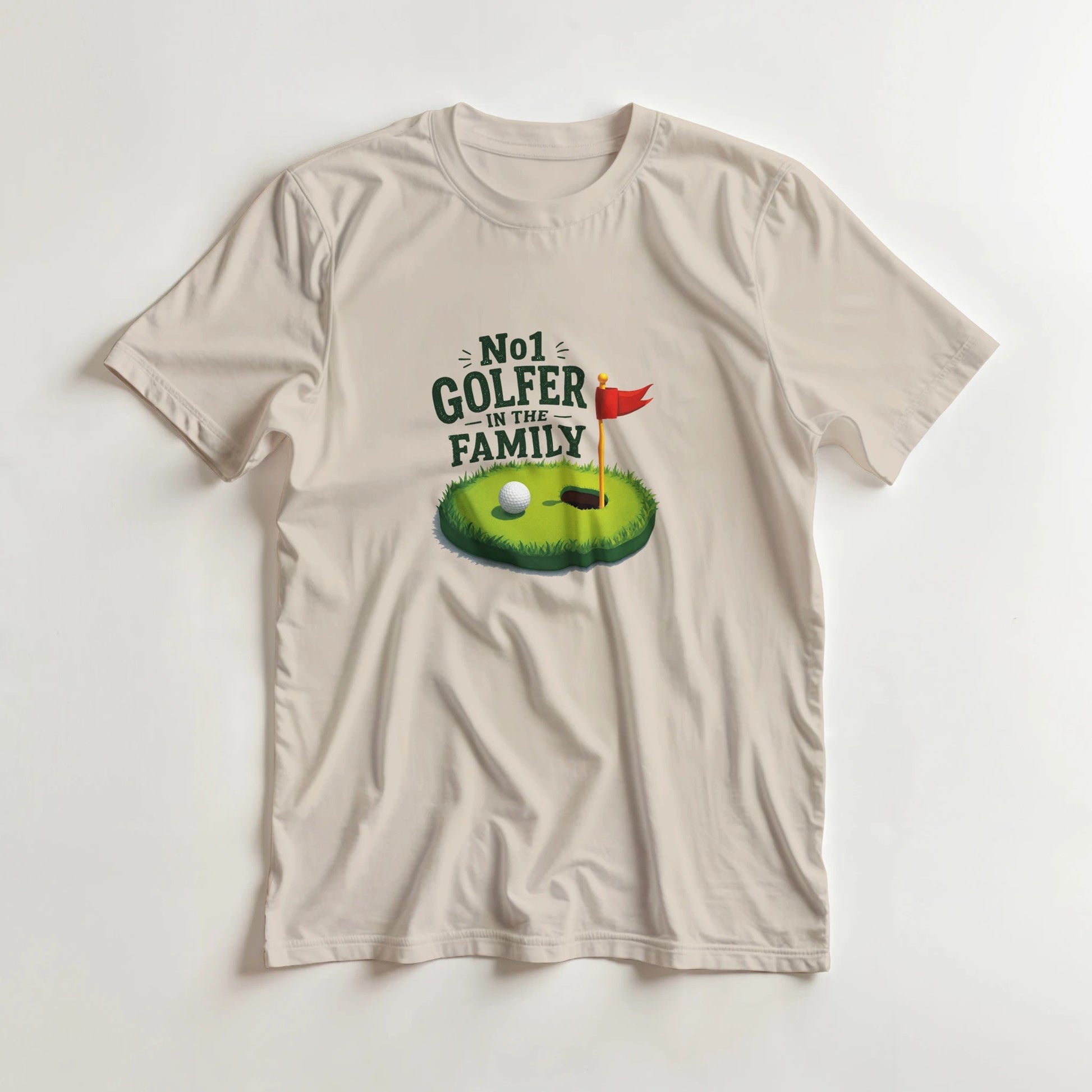 No1 Golfer In The Family | Mens T Shirt | Funny Golf Gift For Golfer | Father's Day Birthday Present | Gift For Dad Brother Son - 3F Golf