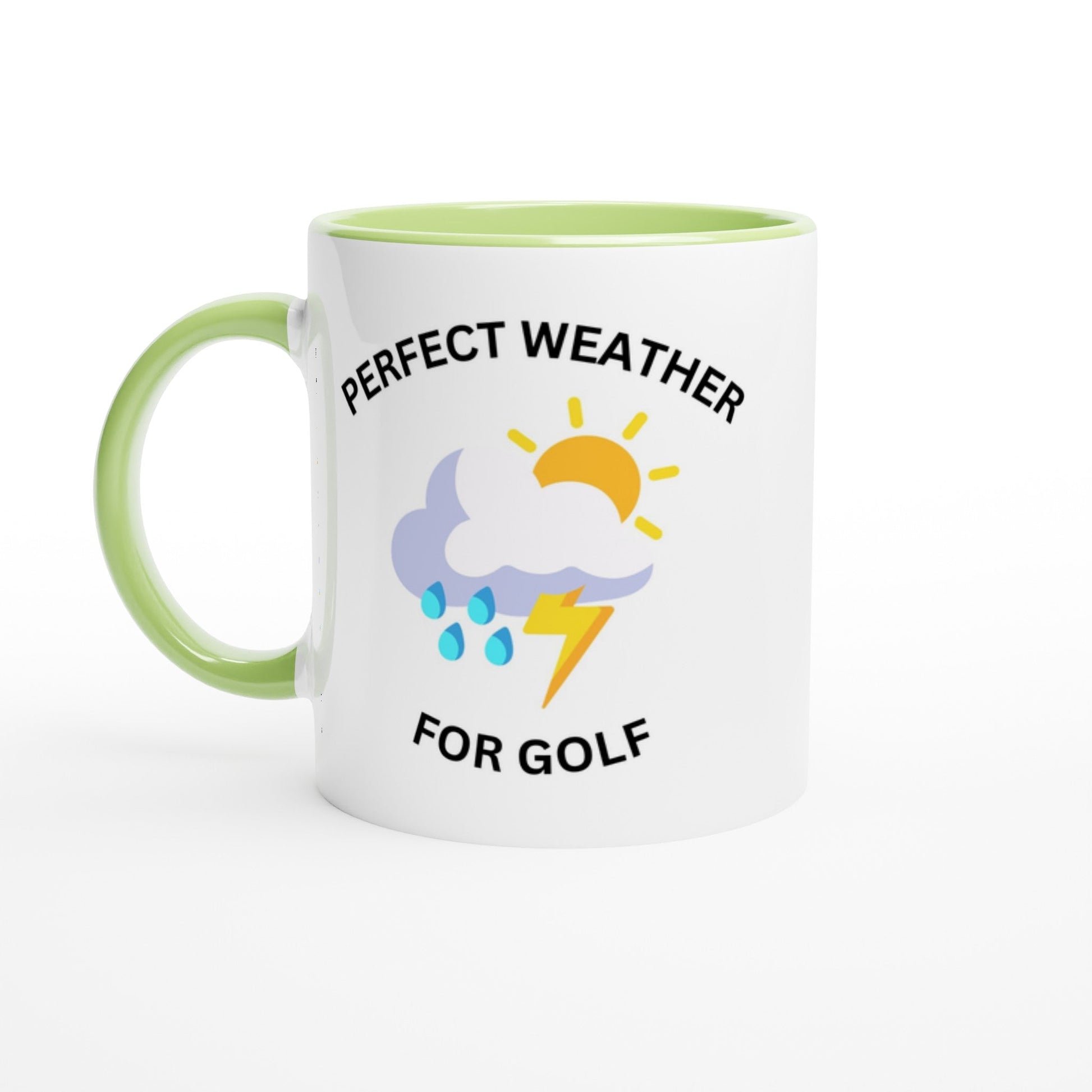 Perfect Weather For Golf | Funny golf mug present for Dad Brother Son father's day present leaving present 11oz Ceramic Mug - 3F Golf