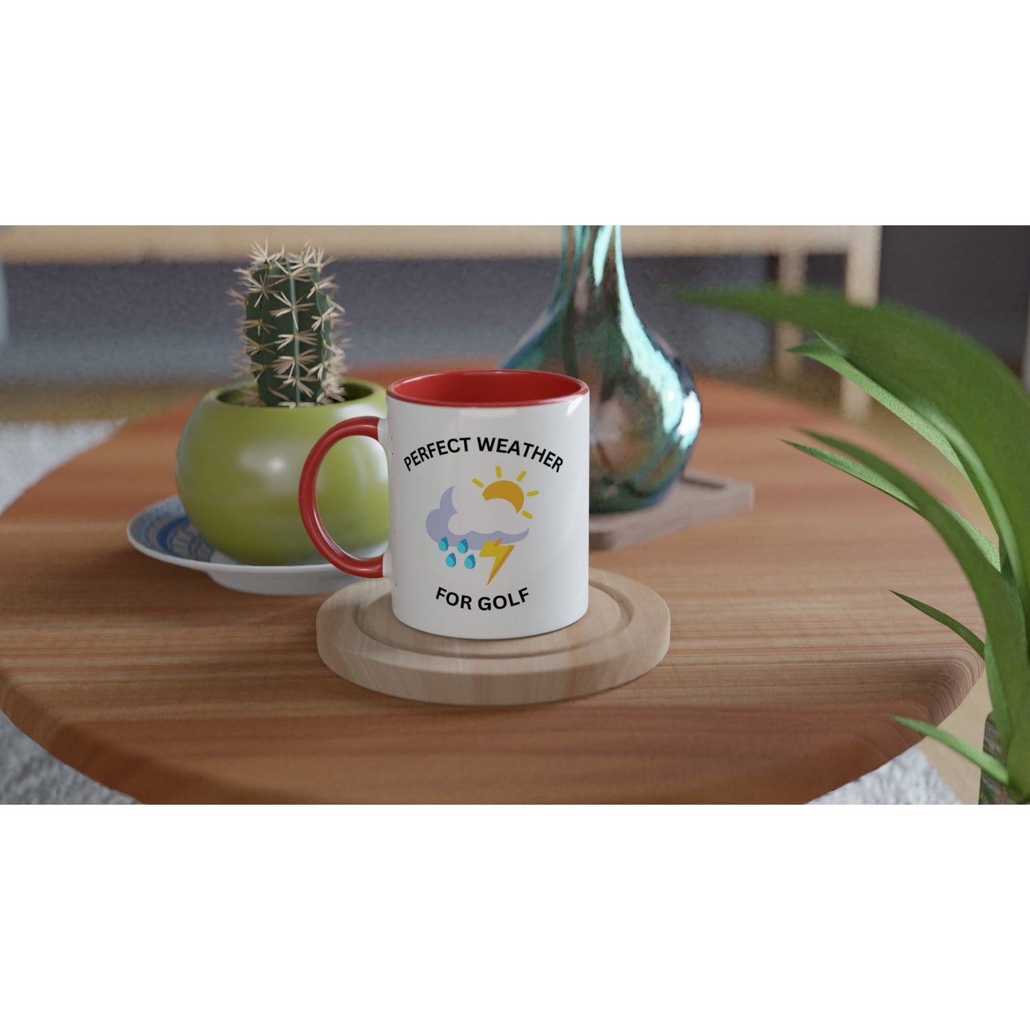 Perfect Weather For Golf | Funny golf mug present for Dad Brother Son father's day present leaving present 11oz Ceramic Mug - 3F Golf