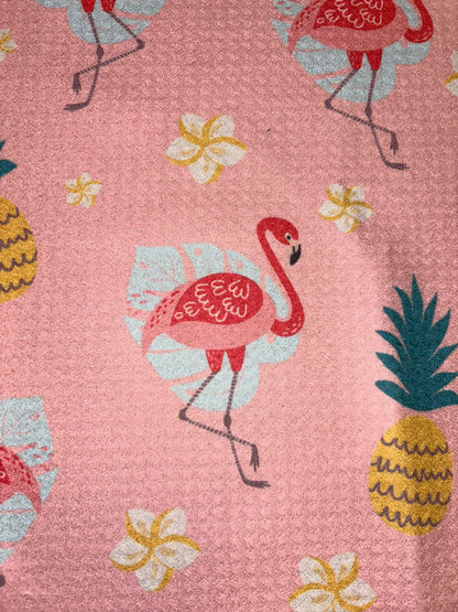 Pink Flamingo | Crown Series Waffle Towel - 3F Golf