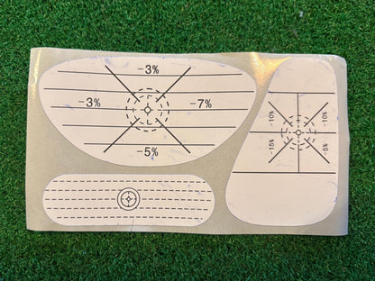 Precision Strike Golf Impact Stickers (20 - Sheet Value Pack) - 3F Golf