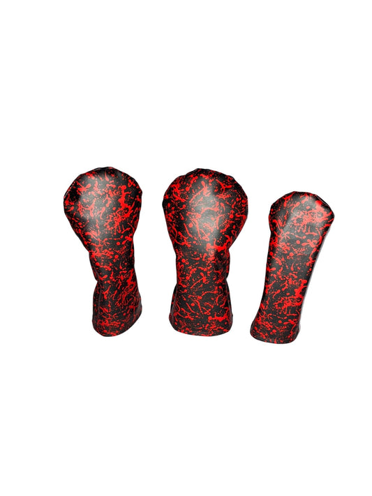 Red splatter Pattern Head Cover - 3F Golf