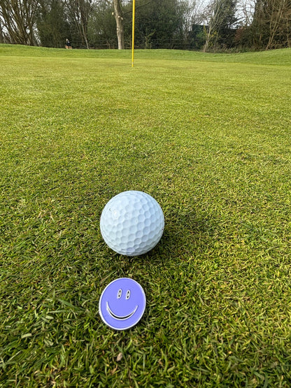 Smiley Face Ball Marker | Fun Golf Accessory - 3F Golf