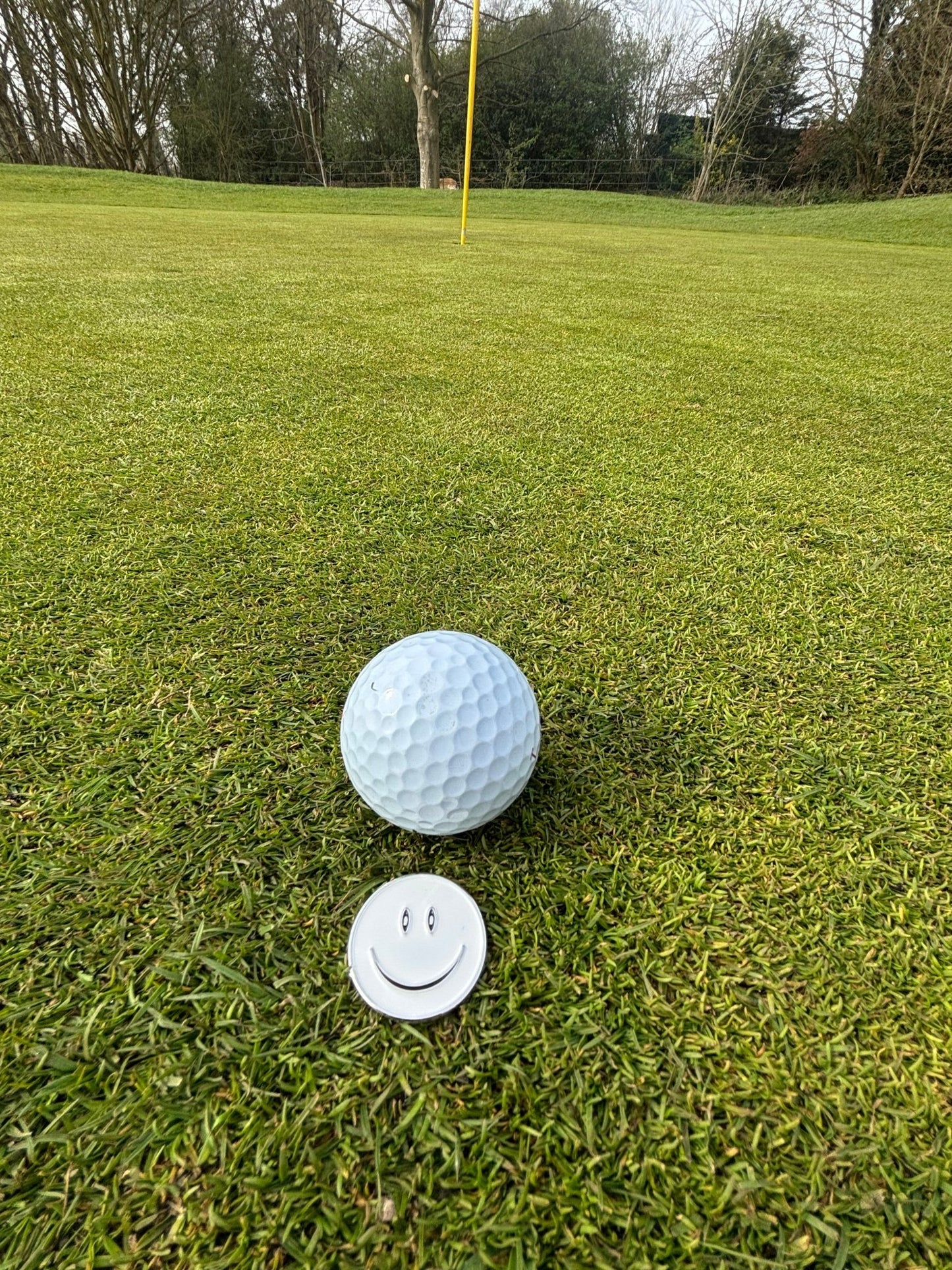 Smiley Face Ball Marker | Fun Golf Accessory - 3F Golf