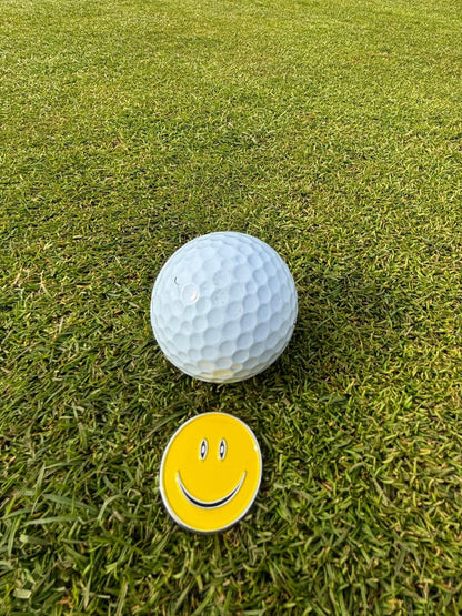 Smiley Face Ball Marker | Fun Golf Accessory - 3F Golf