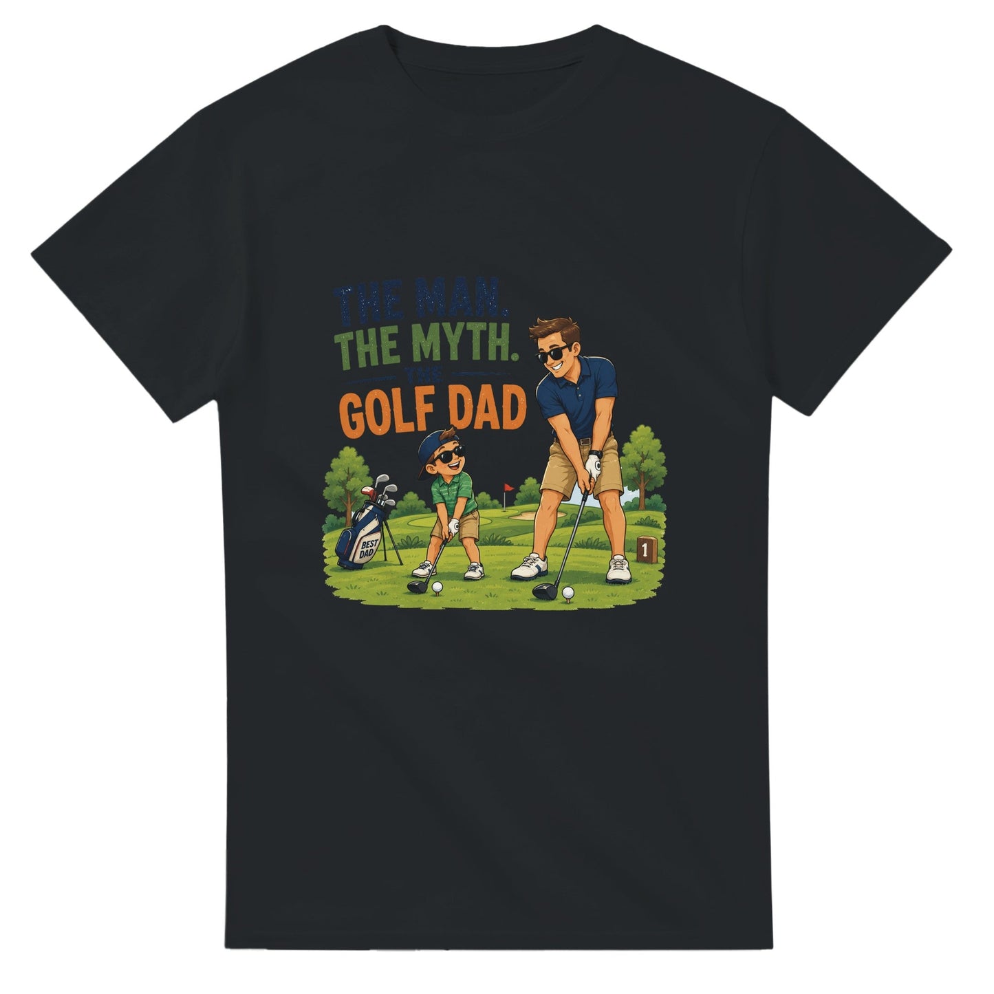 The Man The Myth Golf Dad | Mens T Shirt | Funny Golf Gift For Golfer | Father's Day Birthday Present | Gift For Dad Brother Son - 3F Golf