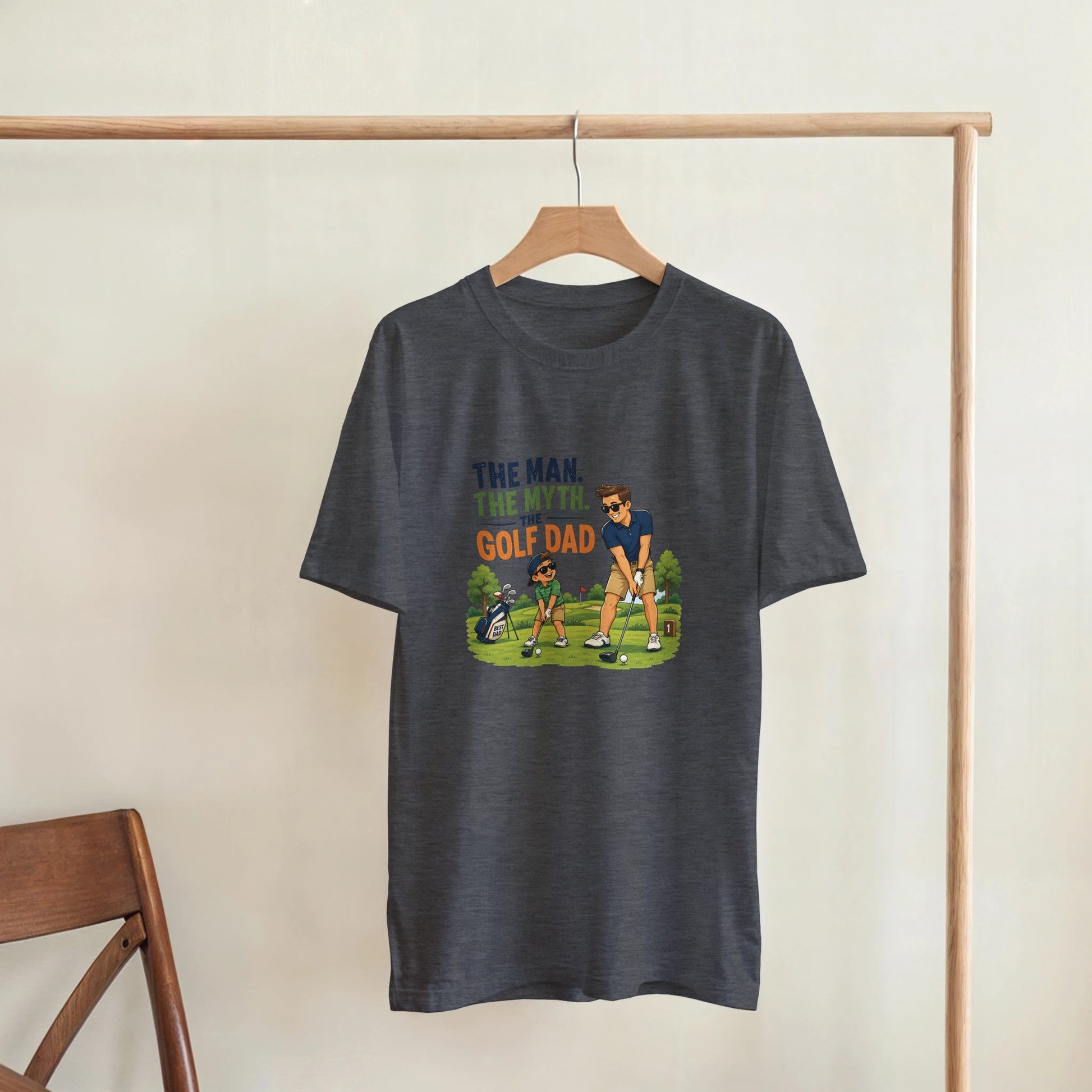 The Man The Myth Golf Dad | Mens T Shirt | Funny Golf Gift For Golfer | Father's Day Birthday Present | Gift For Dad Brother Son - 3F Golf