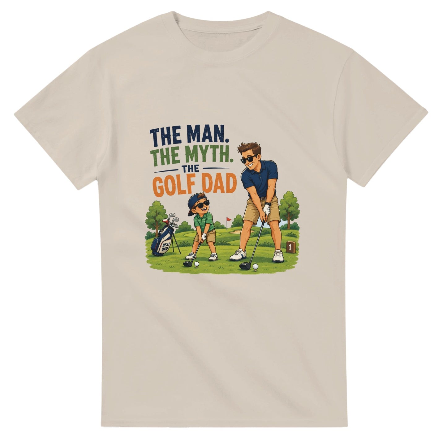 The Man The Myth Golf Dad | Mens T Shirt | Funny Golf Gift For Golfer | Father's Day Birthday Present | Gift For Dad Brother Son - 3F Golf