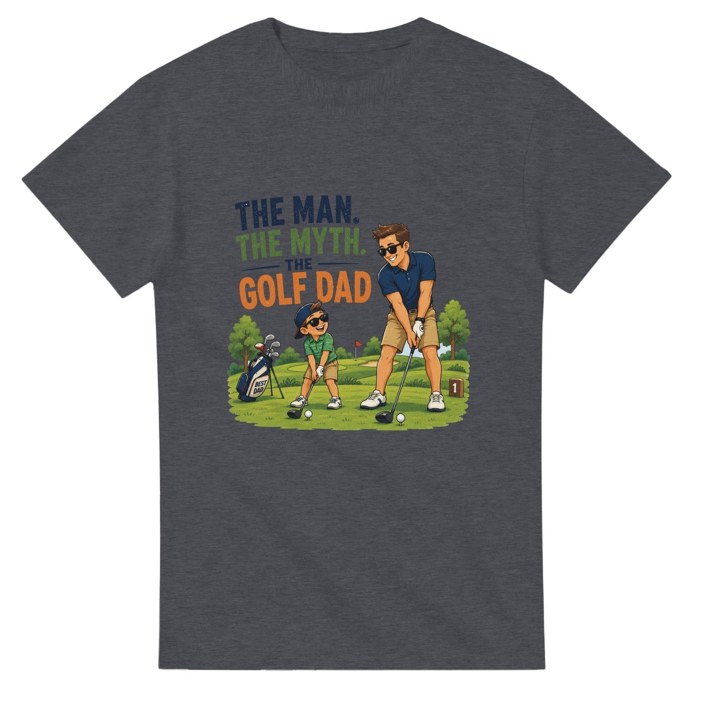 The Man The Myth Golf Dad | Mens T Shirt | Funny Golf Gift For Golfer | Father's Day Birthday Present | Gift For Dad Brother Son - 3F Golf