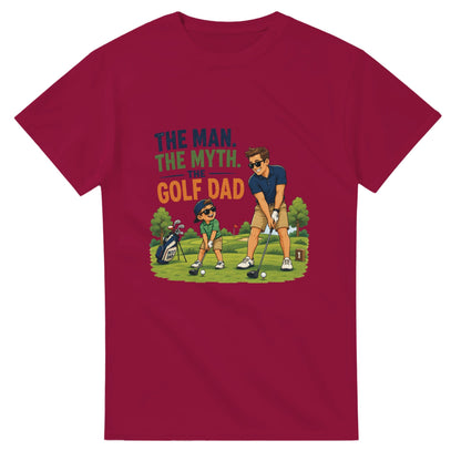 The Man The Myth Golf Dad | Mens T Shirt | Funny Golf Gift For Golfer | Father's Day Birthday Present | Gift For Dad Brother Son - 3F Golf