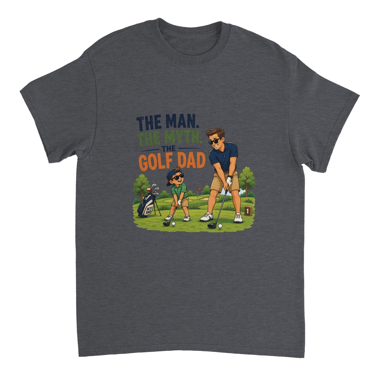 The Man The Myth Golf Dad | Mens T Shirt | Funny Golf Gift For Golfer | Father's Day Birthday Present | Gift For Dad Brother Son - 3F Golf