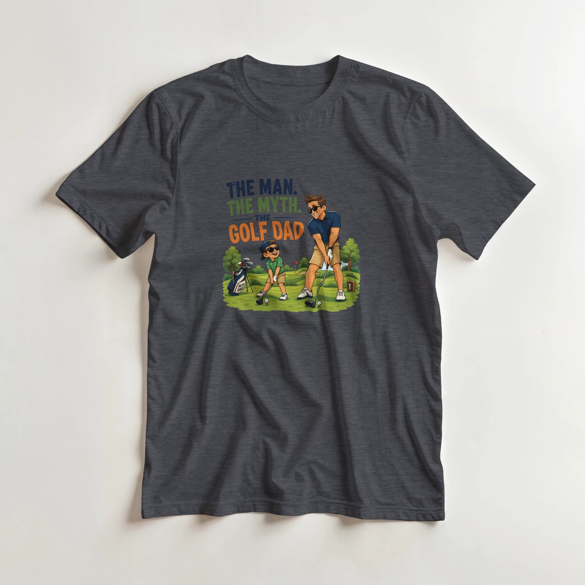 The Man The Myth Golf Dad | Mens T Shirt | Funny Golf Gift For Golfer | Father's Day Birthday Present | Gift For Dad Brother Son - 3F Golf