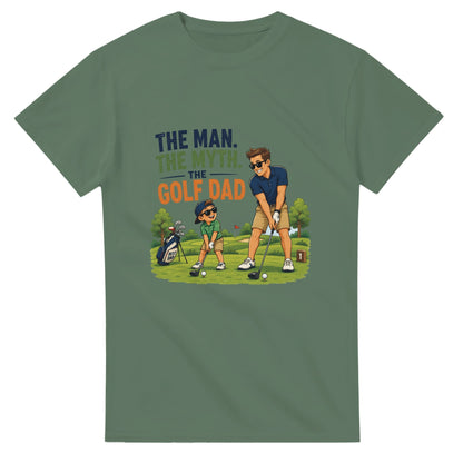 The Man The Myth Golf Dad | Mens T Shirt | Funny Golf Gift For Golfer | Father's Day Birthday Present | Gift For Dad Brother Son - 3F Golf