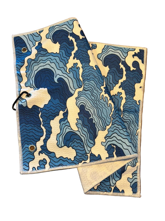 The Wave | Pattern Series Waffle Towel - 3F Golf