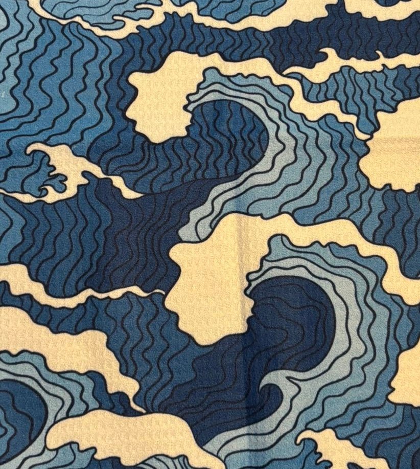 The Wave | Pattern Series Waffle Towel - 3F Golf